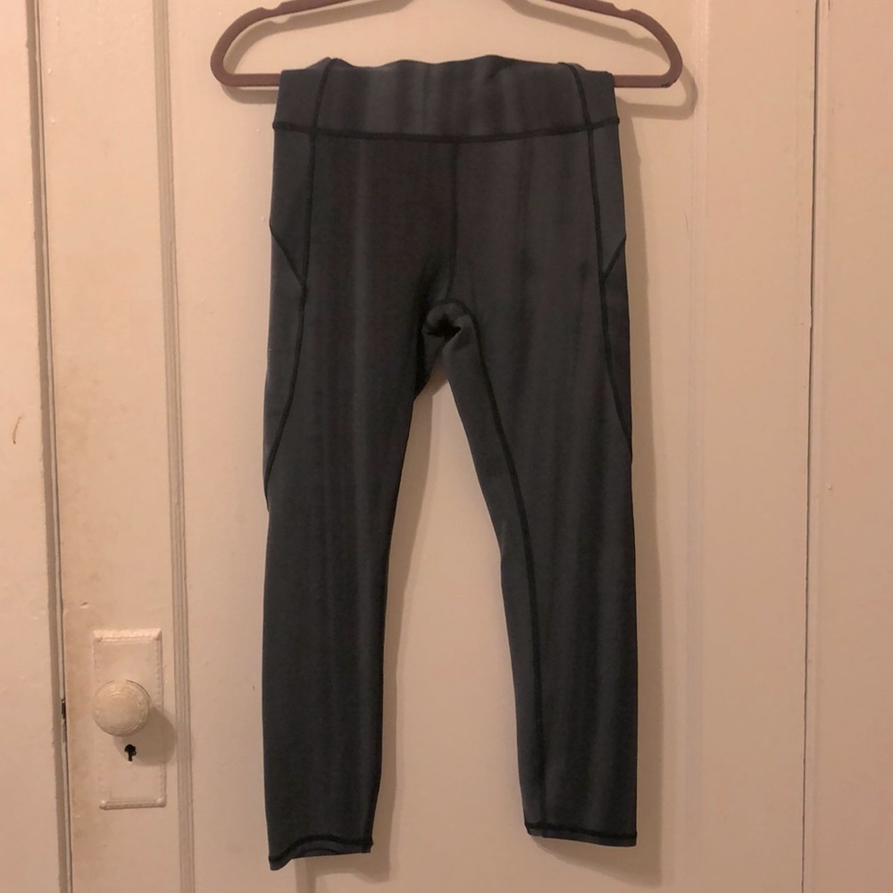 Lululemon In Movement Crop Leggings, Greyscale